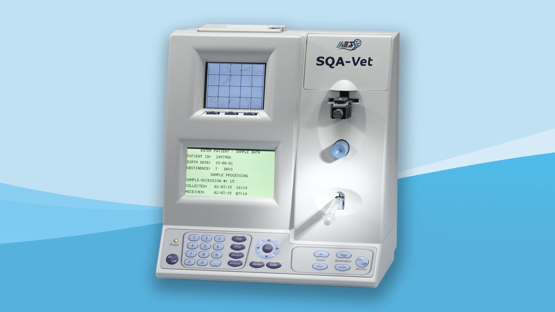 Автоматический анализатор качества спермы для животных SQA-V Vet — измерение и расчет показателей согласно ВОЗ 5-издания, визуализация и передача результатов на компьютер